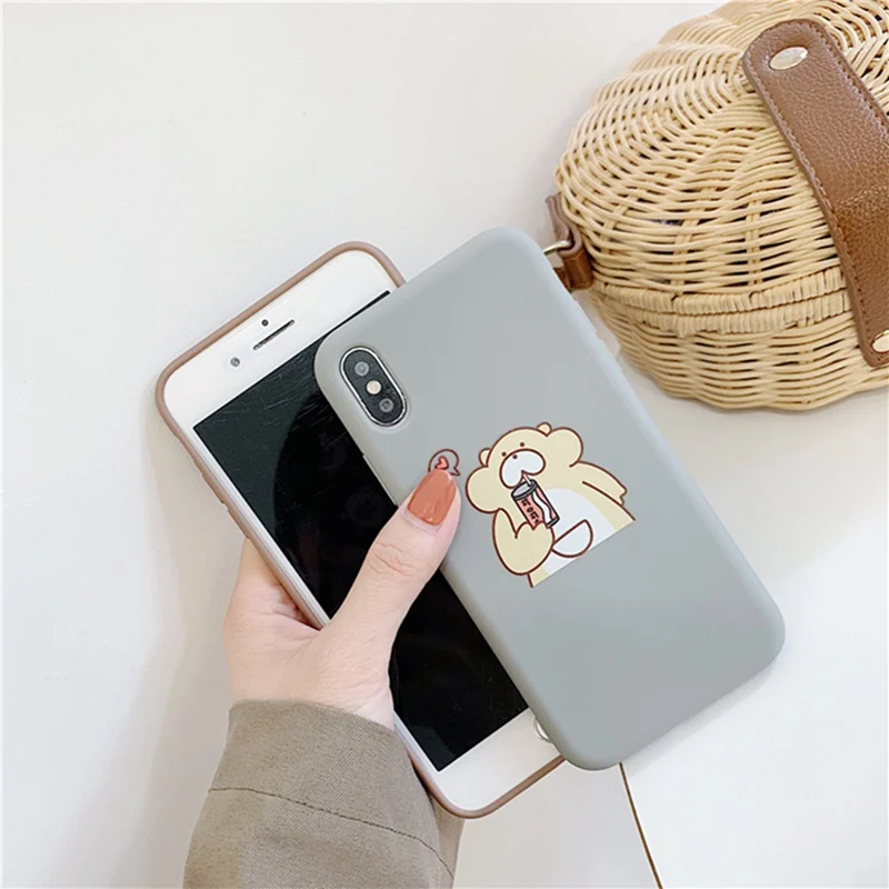 Высокое качество модный милый мультяшный чехол для iphone 6 6s 7 8 Plus все включено