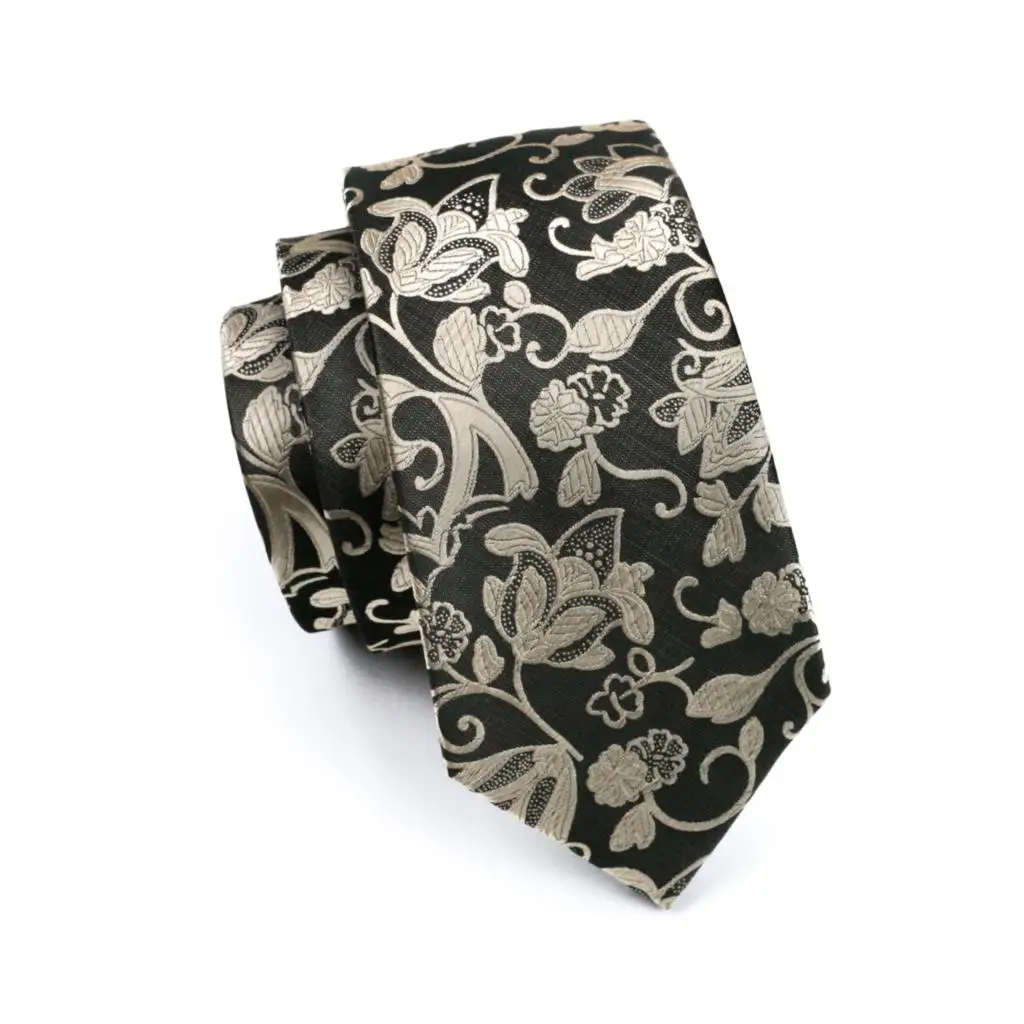 

Men`s Tie Floral Silk Jacquard Woven Gravata Necktie Handkerchief Cufflinks Set For Business Wedding Party Free Postage FA-1112