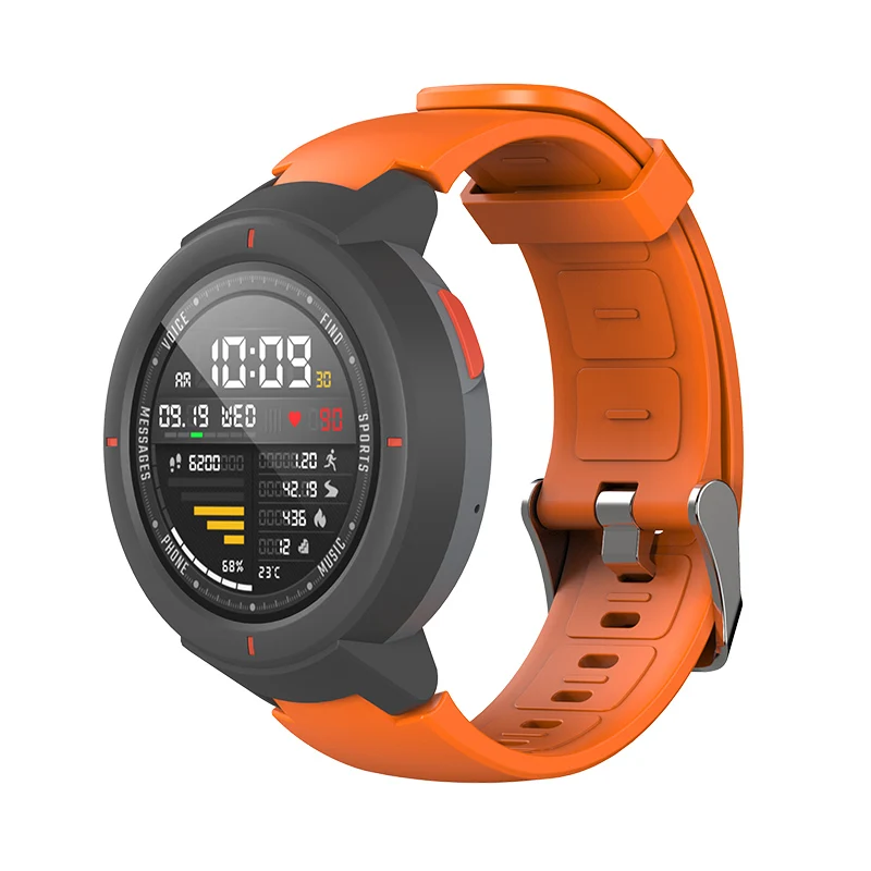 Orange Силиконовый ремешок SIKAI для часов Huami Amazfit Verge, сменный удобный цветной ремешок для часов Amazfit Verge Lite - Цвет ремешка: Orange