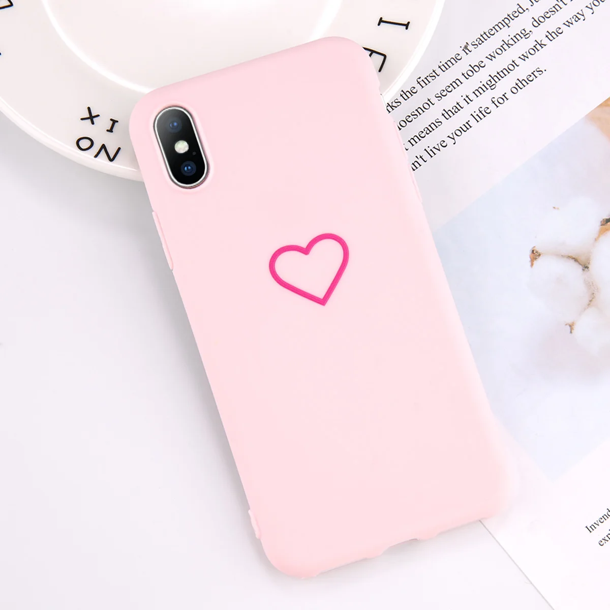 7460P Lovebay Мягкий силиконовый чехол для телефона для пары Apple Iphone 11 Pro Max 8 7 6 6S Plus 5 5S SE XS Max XR X Love Heart TPU задняя крышка - Цвет: 7460P