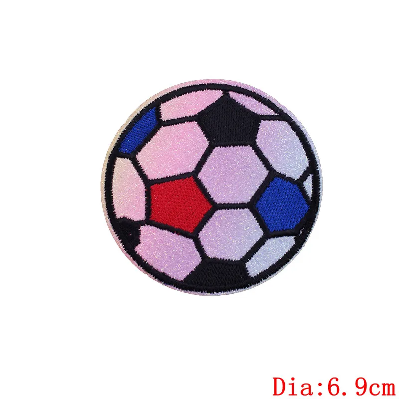 L-PE2830CT DIY PFC ЦСКА Значки для футбольного клуба в Москву вышитые нашивки железные нашивки на одежду Футбольный Мяч Нашивка Спортивная нашивка аппликация H - Цвет: L-PE2830CT
