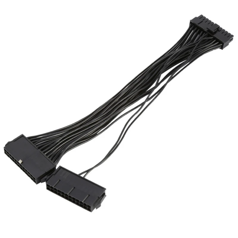 ULT-Best блок питания ATX 24 Pin двойной PSU Питание удлинитель Кабель добычи для