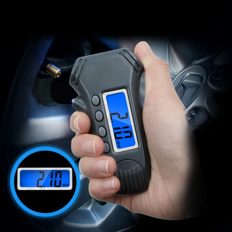 

Three-in-one with Backlight Digital Tire Pressure Gauge Tread Depth Caliper Tire Pressure Gauge Metalworking