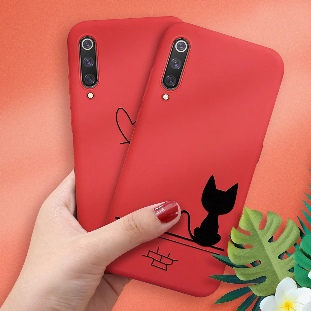 Милый мягкий чехол из ТПУ с мультяшным рисунком для Xiaomi Mi 8 Lite 9 SE A2 Модный узором 9T