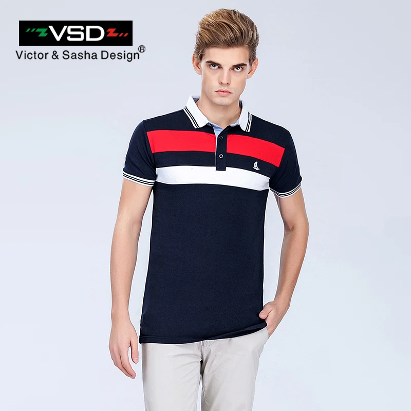 VSD 2017 Лето Playeras Хлопок Camisa Masculin Ralphmen Crocodile Поло Мужские Рубашки С Коротким Рукавом