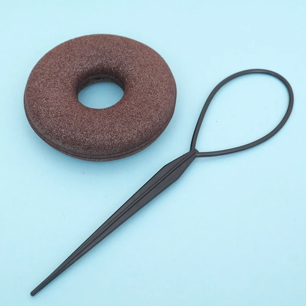 Круглые диадемы для укладки волос губка женщин и девочек обруч волос|hair styling