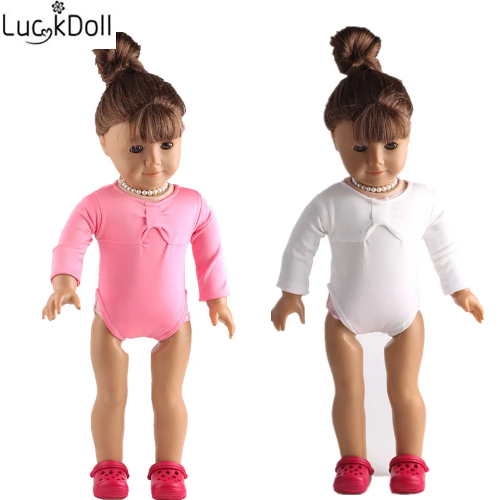LUCKDOLL розовый синий красный белый костюм подходит для 18-дюймовых американских