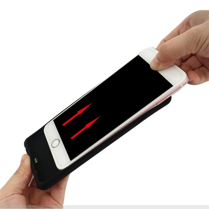 XLOT 5000 мАч силиконовый чехол для резервного зарядного устройства iPhone 6 6s Чехол
