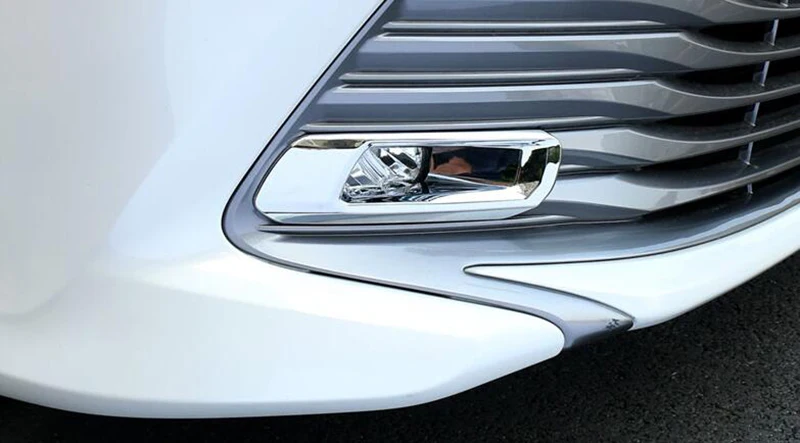 Для Toyota Camry 8 8th XV70 автомобиля ABS Chrome сзади Туман свет лампы+ передних противотуманных фар Рама автомобилей украшения лампа охватывает