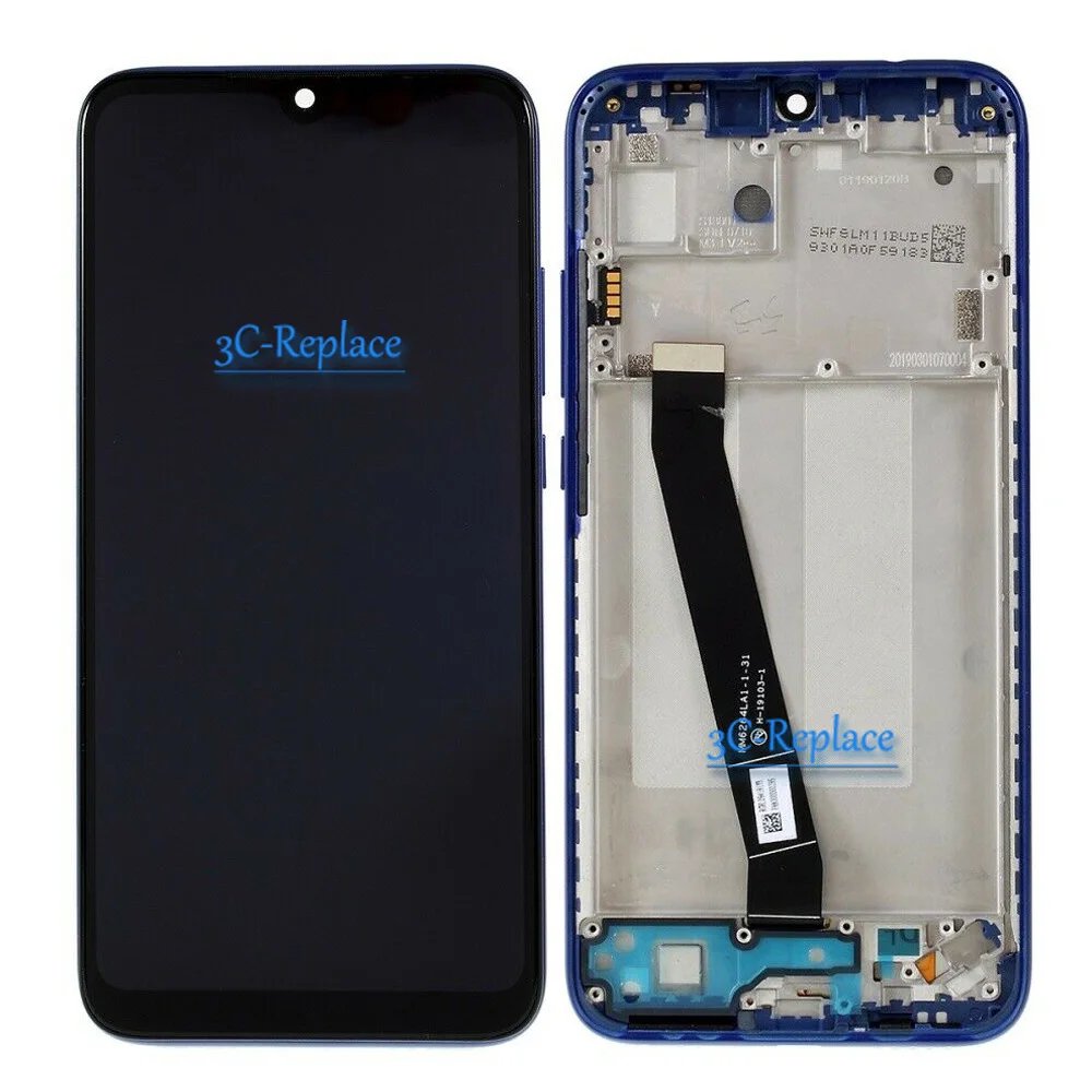 6,3 дюймов черный/синий/красный для Xiaomi Redmi 7 ЖК-дисплей с сенсорным экраном дигитайзер в сборе с рамкой для Redmi 7 Global