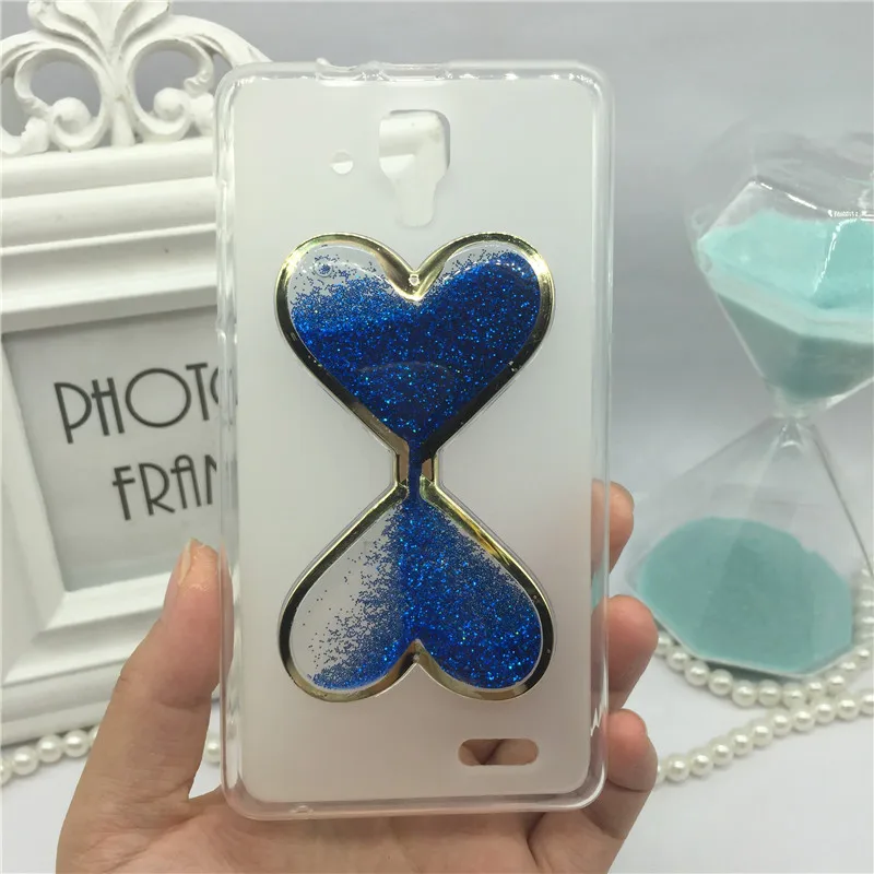Жидкий чехол для телефона с надписью «Love Heart» для lenovo A536 Quicksan, блестящая милая мягкая задняя крышка для lenovo A536, блестящий песочный чехол с винным стеклом
