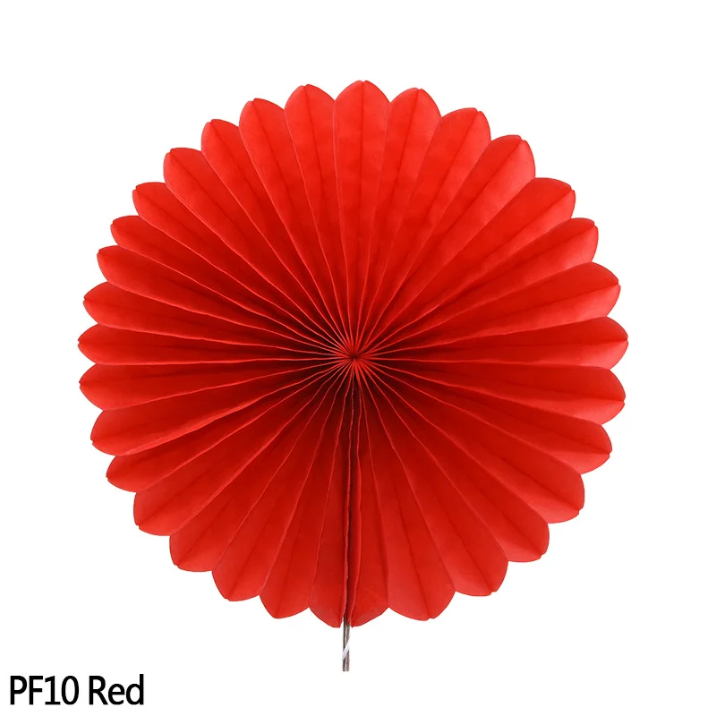 PF10 Red 5 шт. 10/15/20/25 см бумажный веер вертушка круглый Фонари для свадьбы, праздника, вечерние висит с цветочным узором на день рождения Набор сделай сам DIY 8z - Цвет: PF10 Red