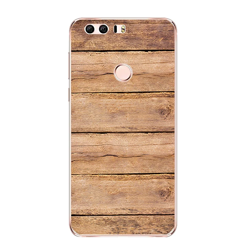 DIY For Huawei Honor 8 Phone Case P9 P10 Lite / G9 Shell 5.2 inch 7 7i Coque Soft TPU Crack Wood Printing |