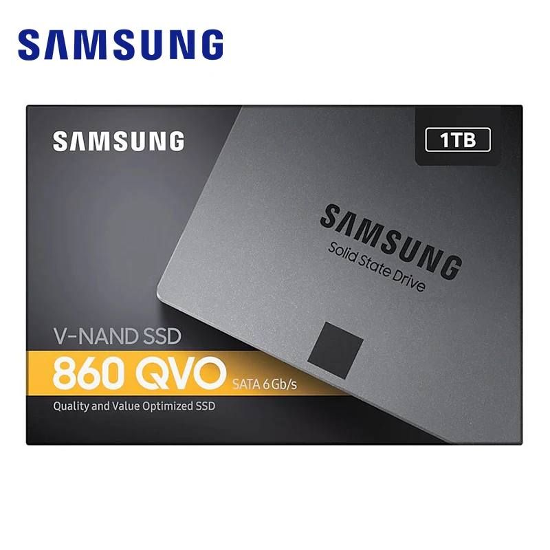 SAMSUNG SSD 860 QVO 1 ТБ Internal Solid State Drive V NAND SATA3 6 ГБ/сек. 2 5 &quotSSD для ноутбуков настольных