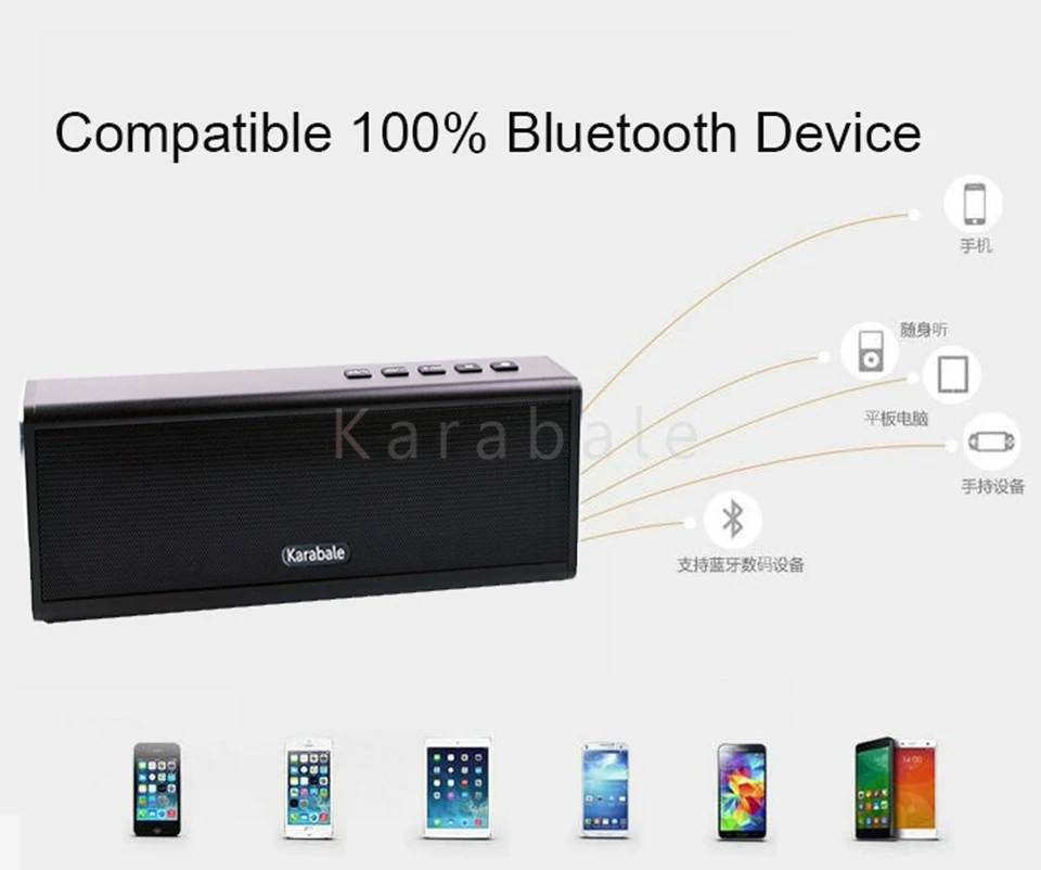 Супер бас 20 Вт Bluetooth динамик power Bank мощный портативный компьютер беспроводной высококачественный металлический динамик громкий динамик с микрофоном