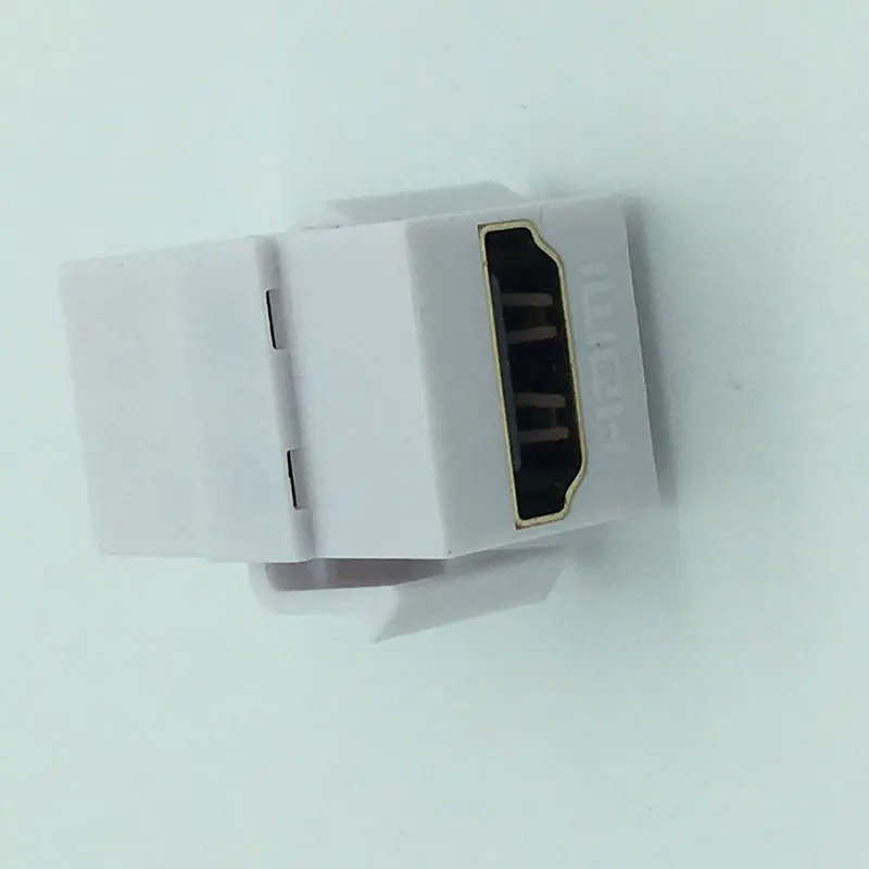 Переходник HDMI Keystone HD Золотая настенная пластина адаптера Jack WHITE|Компьютерные