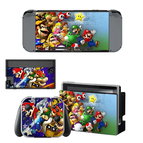 YSNS0419 Для Super Mario наклейка на кожу для nintendo переключатель консоль и контроллер для NS Защитная пленка для кожи виниловая наклейка - Цвет: YSNS0419