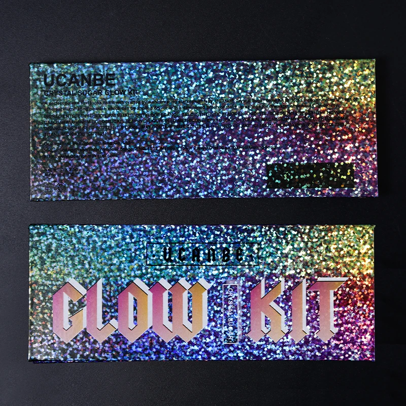 Палетка теней для век UCANBE Trio Duochrome Crystal Sugar многофункциональная голографическая