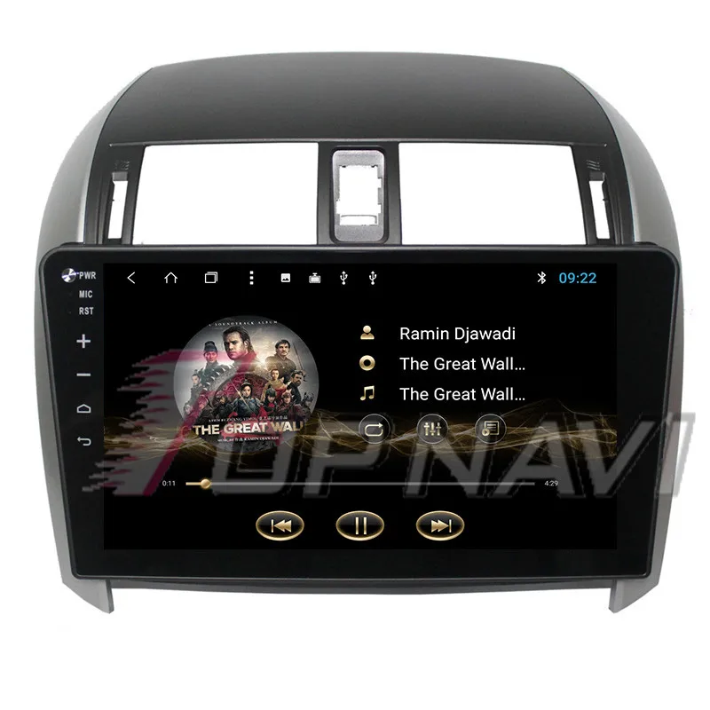 Автомобильный навигатор для Toyota Corolla 2007 2008 2009 2010 2011 2012 2013 ''Android 10 1 Topnavi