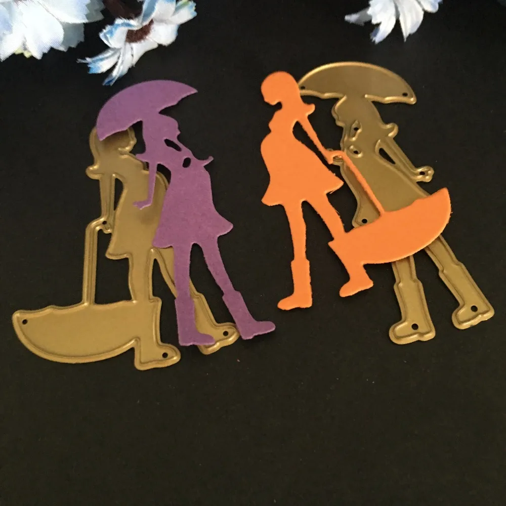 Металлические режущие штампы SCD080 для девочек трафареты скрапбукинга сделай сам