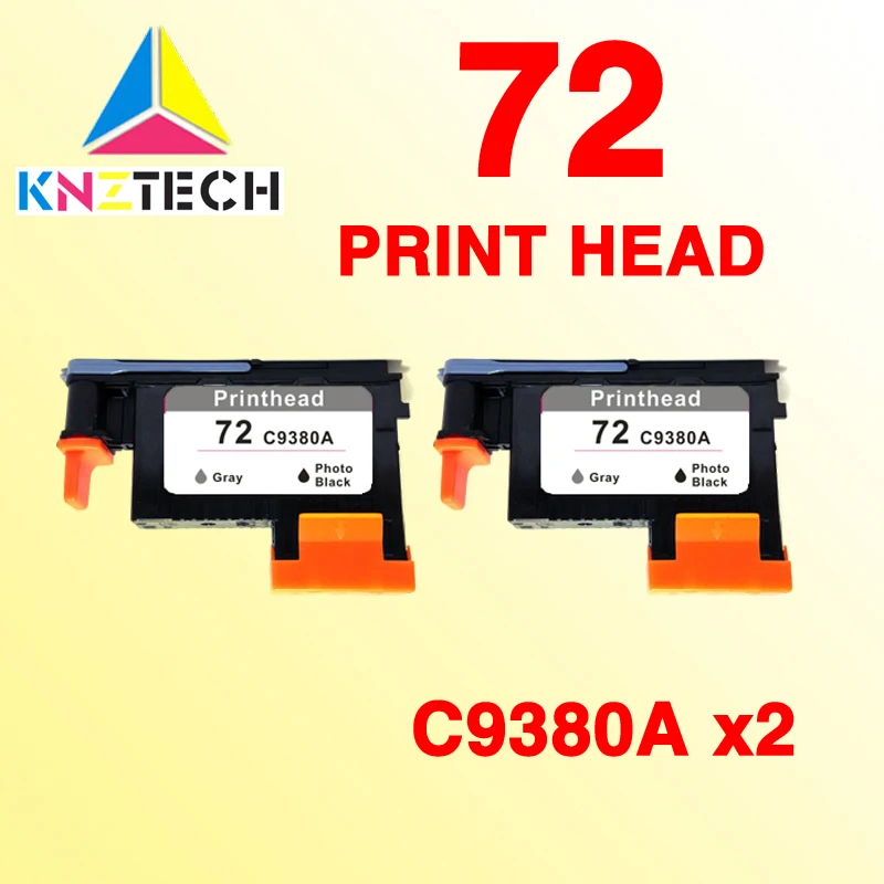 2PK печатающая головка совместима с hp 72 C9380A серый/фото черный T790/T1100/T1120/T1200/T1300/T2300