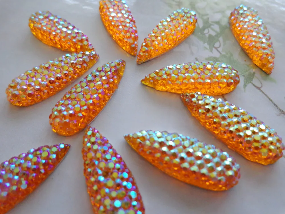 Ослепительные Золотые камни AB цвета пришивные стразы с плоской задней стороной в