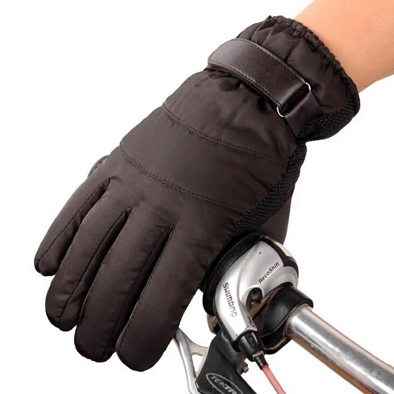 Зимние теплые перчатки для сенсорного экрана мужские флисовые варежки с