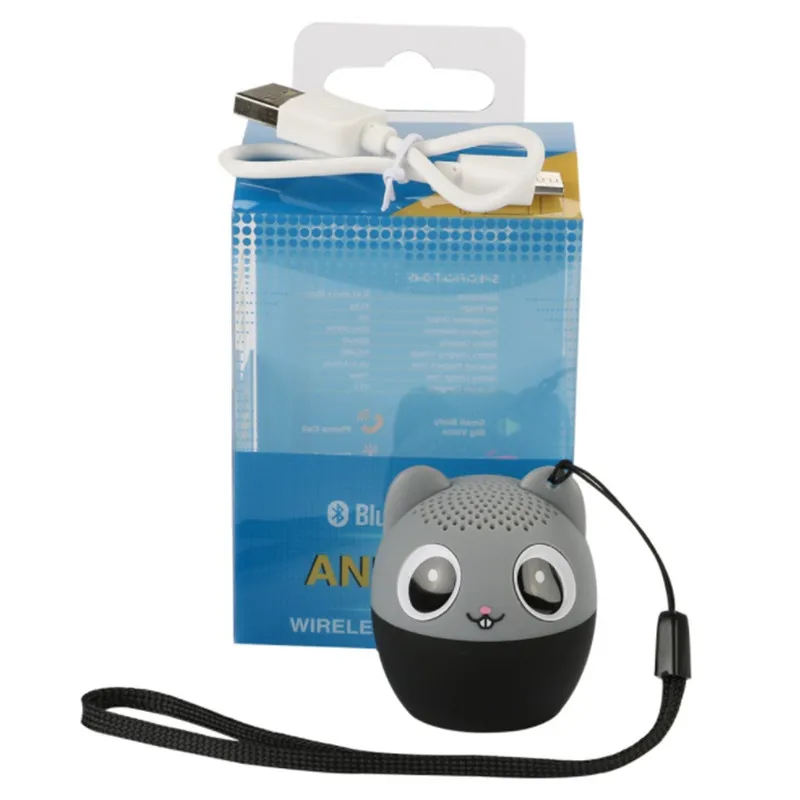 

Cartoon cute mini high quality bluetooth speaker support self-timer hands-free calling outdoor music player stereo speakers