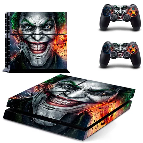 GCTM0018 DC Joker PS4 наклейка для sony playstation 4 консоль и 2 контроллера skins PS4 наклейка s виниловый аксессуар - Цвет: GCTM0018