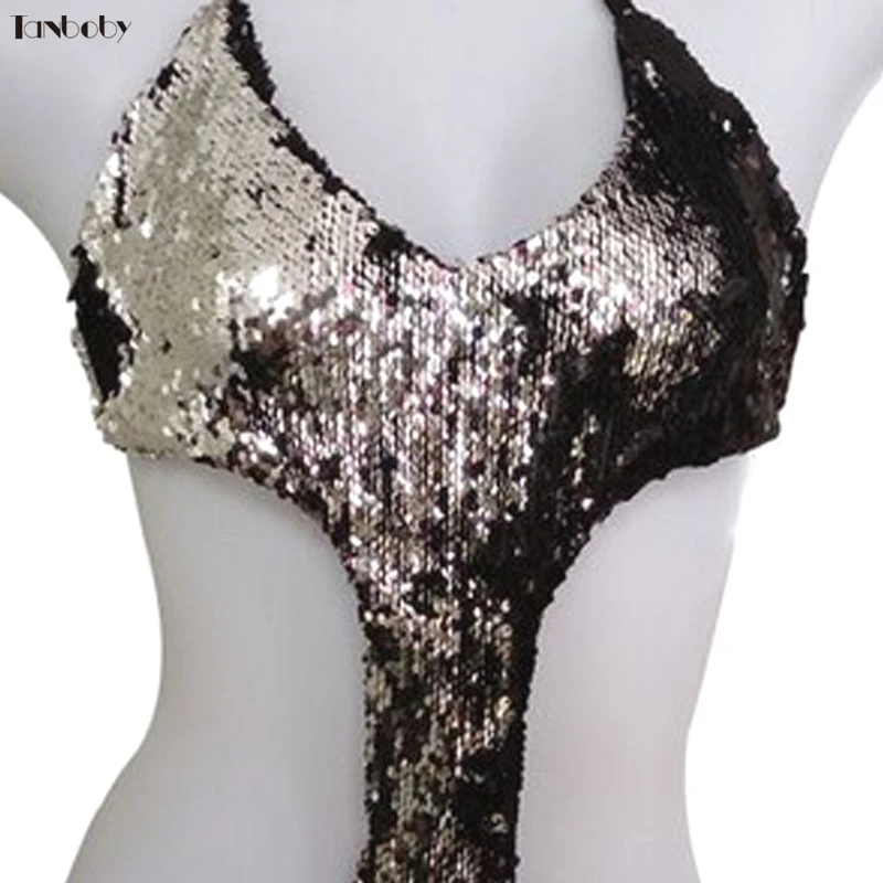 Черные и Серебристые купальники с пайетками 1 шт. пляжные костюмы сексуальные