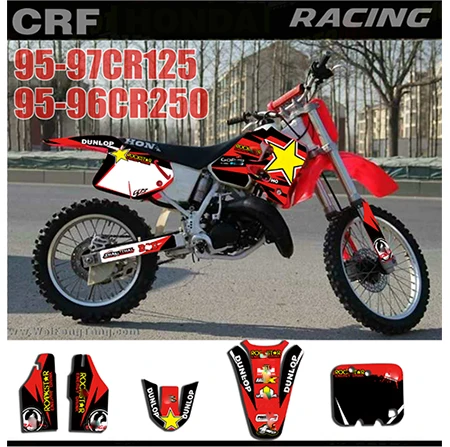 For Honda CRF250 CRF 250 2014 2015 2016 2017 CRF450 450 2013 Full Stickers DIY Customizable number decal | Автомобили и мотоциклы