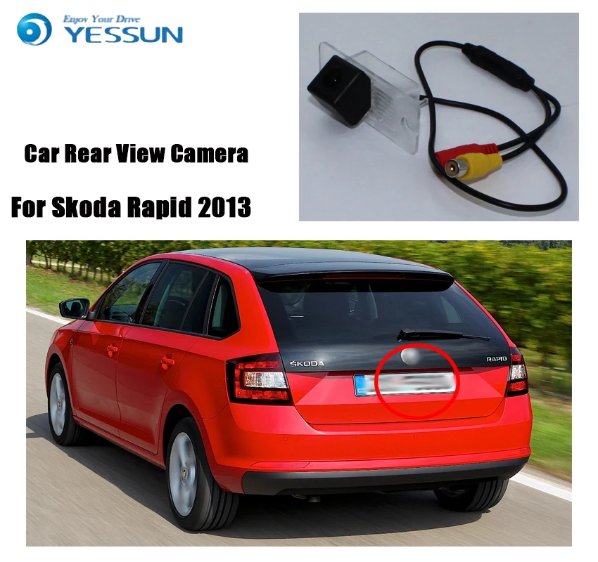 YESSUN Автомобильная камера заднего вида парковочная для Skoda Rapid 2013