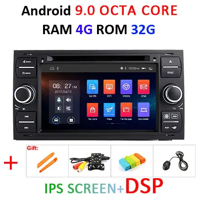 9.0 4G 32G IPS DSP-B DSP ips Android 9,0 2 din автомобильный DVD для Ford Mondeo S-max Focus C-MAX Galaxy Fiesta Transit Fusion соединяет мультимедийный плеер - Цвет: 9.0 4G 32G IPS DSP-B