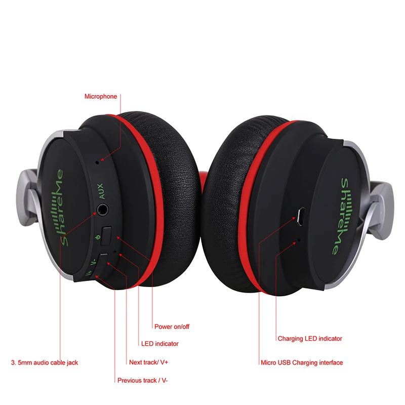 Mixcder shareme7 Bluetooth наушники Беспроводной гарнитура складной регулируемый с