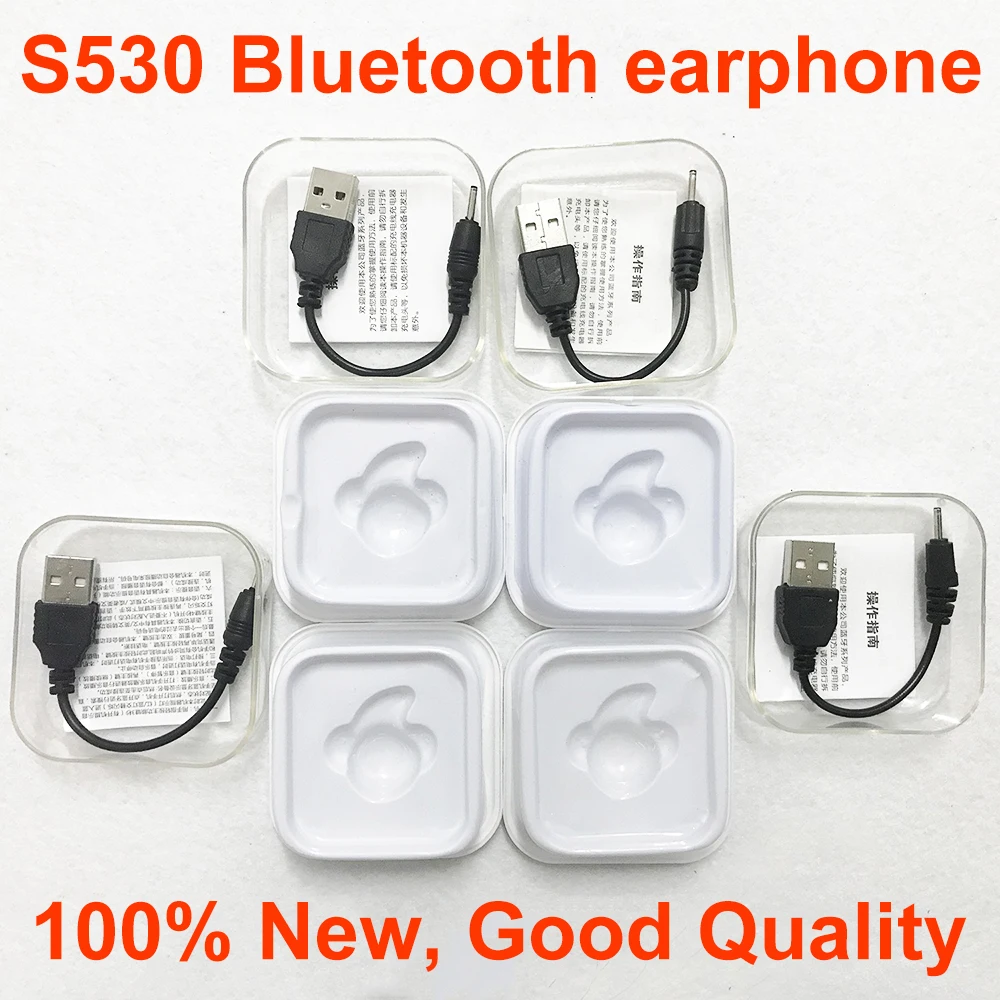 30 шт./лот S530 мини беспроводные Bluetooth наушники в ухо гарнитура Handfree call с микрофоном