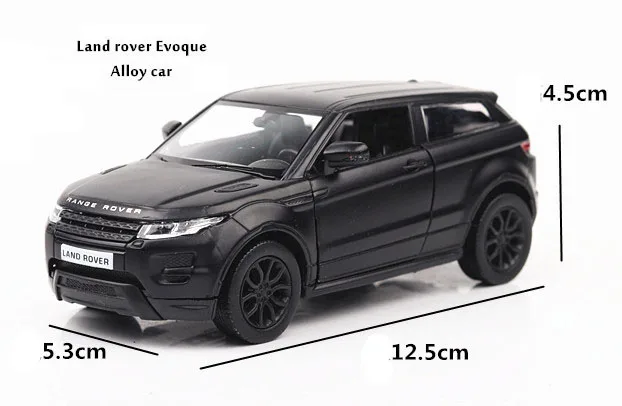 1/36 Corvette Camaro G63 шлифовальная модель автомобиля из черного сплава, моделирование детских литых автомобилей, игрушки, коллекция подарков - Цвет: land rover evoque