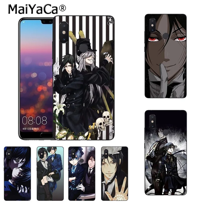 Мягкий силиконовый чехол для телефона MaiYaCa Black Butler с рисунком аниме xiaomi mi 8 se 6 note3