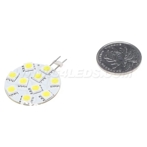 Диммируемая 10LED G4 лампа Epistar SMD 5050 точечный круглый лодочный морской свет 12В белый
