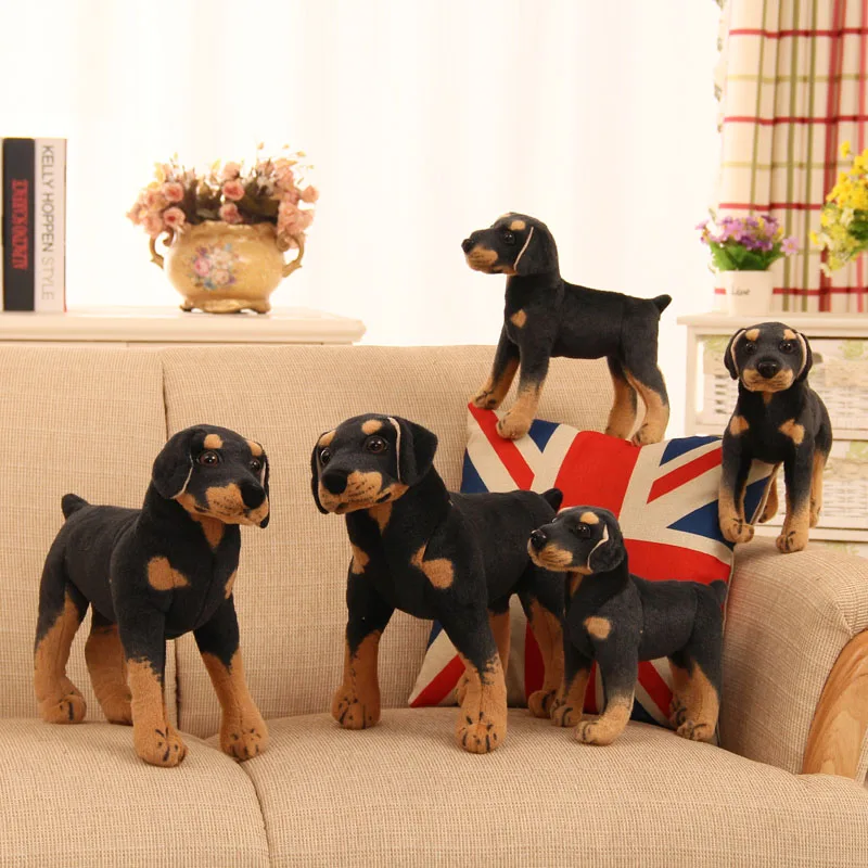 25 см новинка 2017 горячая имитация черная Плюшевая собачка игрушки мягкая кукла