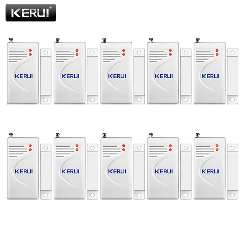 KERUI, 10 шт./лот, беспроводной датчик двери, окна, 433 МГц, безопасность, умный датчик зазора, дверной сигнализатор, домашняя система охранной сигнализации