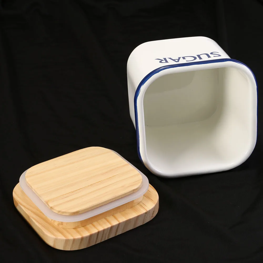 

1pcs Square lid Ceramics jars,Sealed Small Tank,China Storage Bottles,Sugar and Salt Container,Chinese Style Jar Gift with rubb