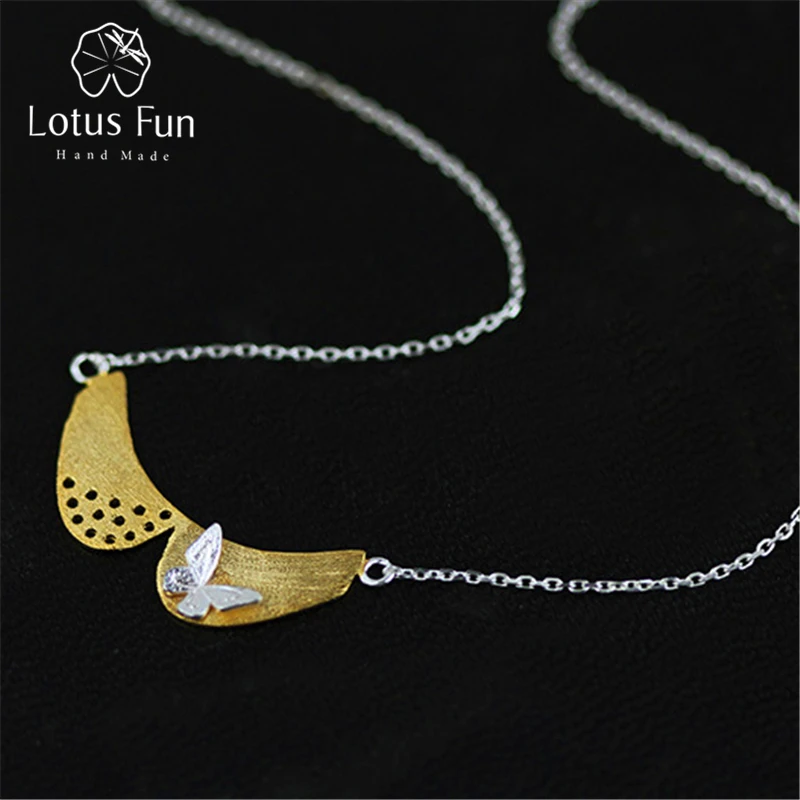 Lotus Fun реальные стерлингового серебра 925 природных ручной Fine Jewelry Симпатичные