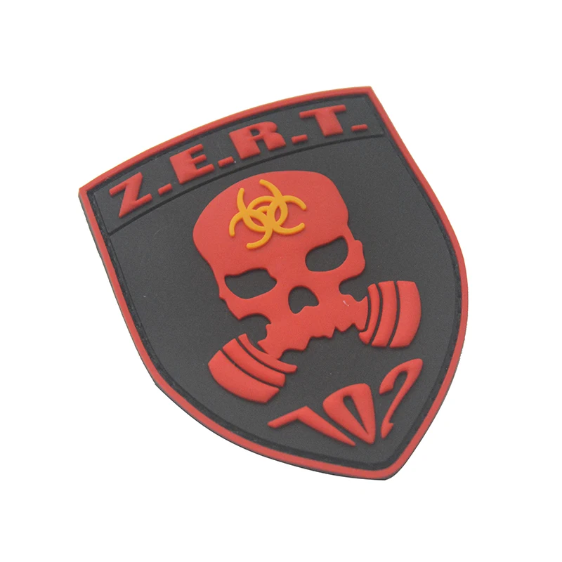 Z. E. R. T. Тактический военный боевой знак США ПВХ резиновый крюк & Петля Одежда патч