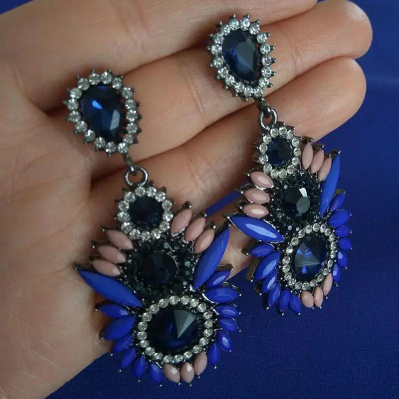 Женские акриловые серьги капельки VEYO винтажные с кристаллами лидер продаж|jewelry