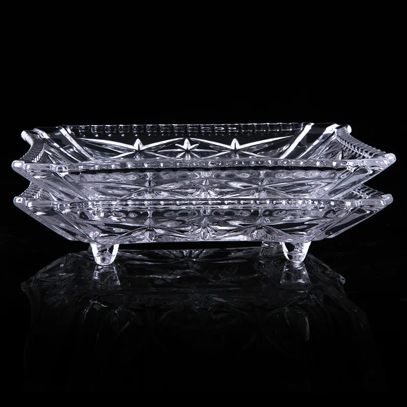 1 шт. тарелка для фруктов без свинца сухофруктов стеклянная закусок домашняя