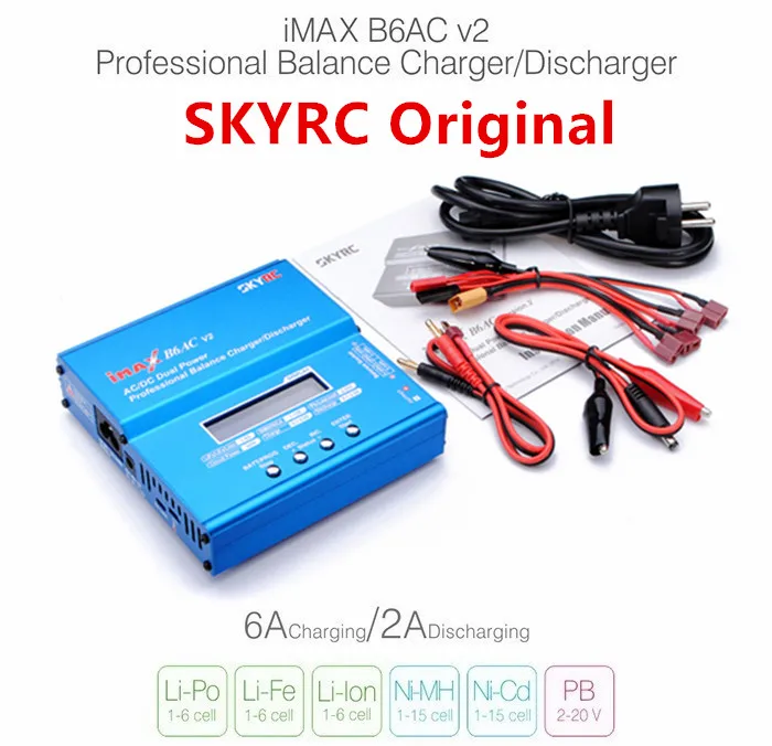 SKYRC iMAX B6AC V2 6A Lipo LiFe LiIon ЖК дисплей балансирующее зарядное устройство/Dis | Зарядные устройства -32977506456