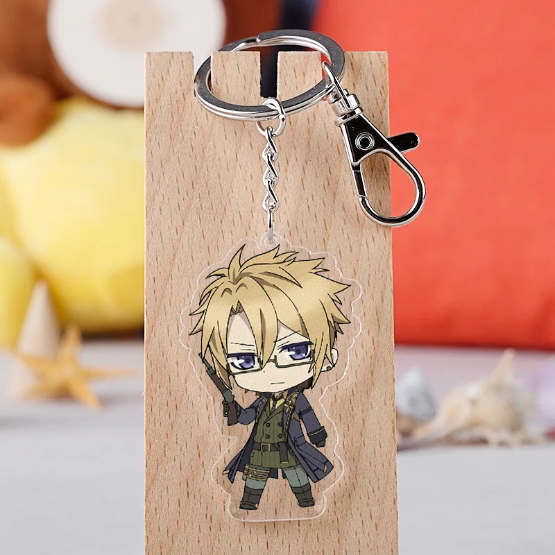 

10 pcs/lot Anime Code Realize Acrylic Keychain Toy Figure Cardia Beckford Bag Pendant Double sided Key Ring Gifts