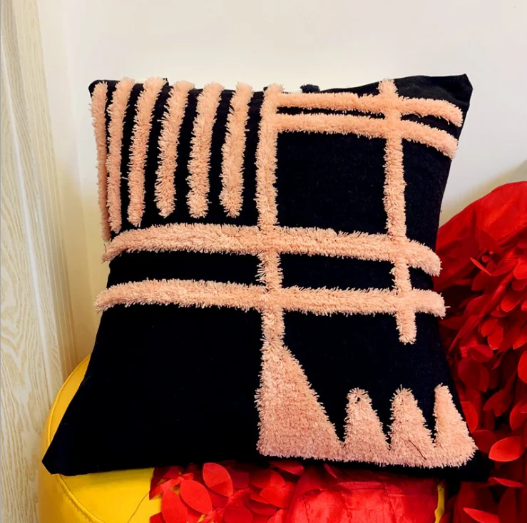 2шт 45*45 cmTufting наволочка с хлопковое постельное белье бросок наволочка slipcovers диван кровать наволочка - Цвет: 1