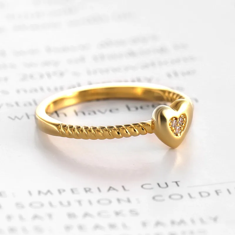 1 шт. подарок для вашего любимого европейской и американской моды Ins Wind K Gold Love бриллианты, чтобы отправить кольцо его подруги