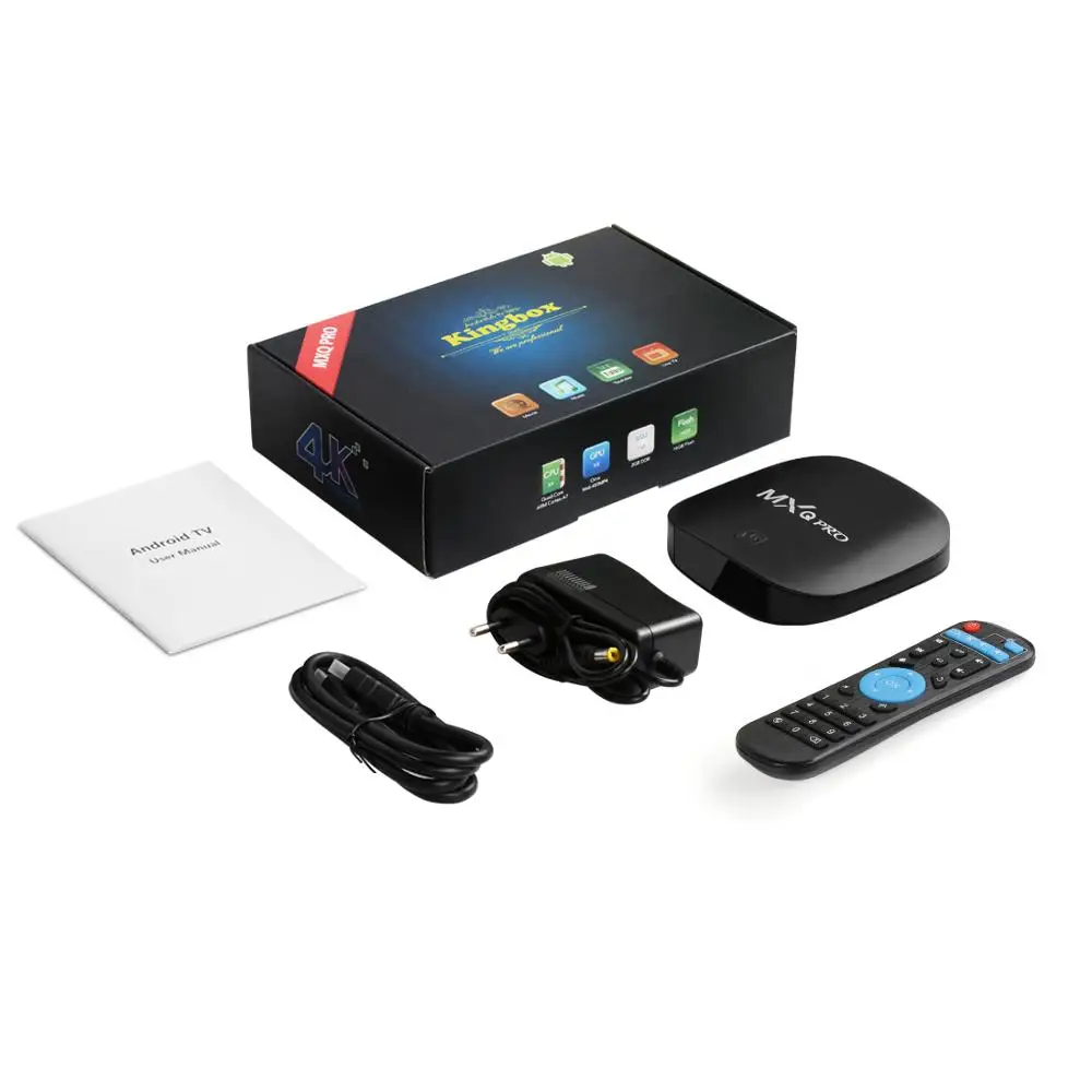 Leelbox Смарт ТВ коробка Android 8 1 mxq Pro 2 Гб Оперативная память 16 Встроенная Поддержка 4 K